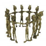 TRIBAL CIRCLE BRONZ GOLD COLOR - STATUES